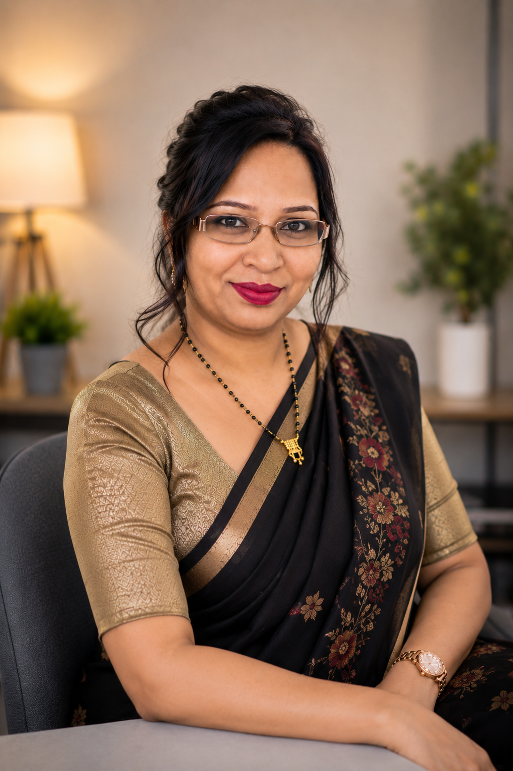 Srilata Jain at her wellness practice
